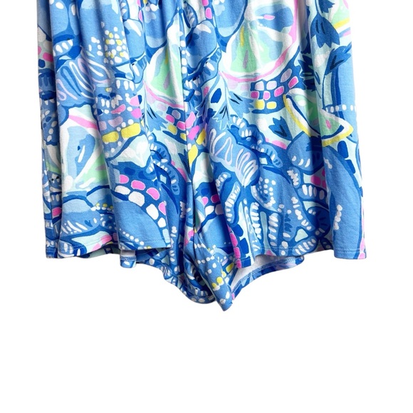 Lilly Pulitzer La Fortuna Romper In Blue Peri Pinch Pinch Size S - Picture 7 of 14